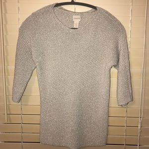 Size 0 Chico’s Silver / Grey Sweater